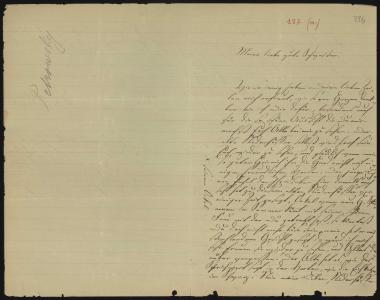 Letter sent by Petrowsky, Doris to Schliemann, Heinrich, 1881