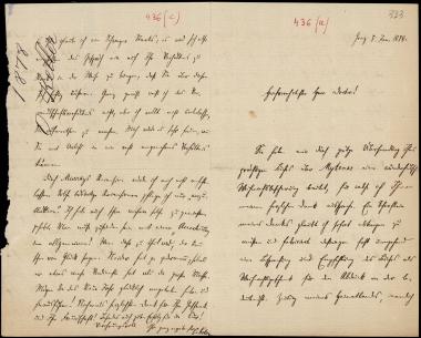 Letter sent by Keller, Otto to Schliemann, Heinrich, 1878