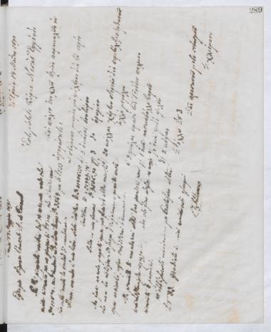 Copy of letter by Schliemann, Heinrich to Caravel, A. de, 1890