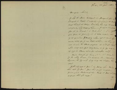 Letter sent by Virchow, Rudolf to Schliemann, Heinrich, 1881
