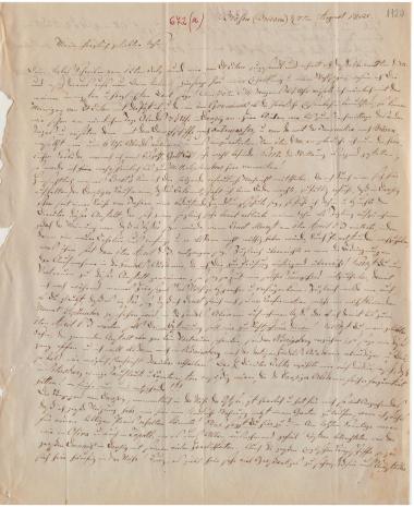 Letter sent by Schliemann, Elise to Schliemann, Heinrich, 1855