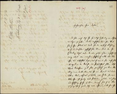 Letter sent by Keller, Otto to Schliemann, Heinrich, 1874
