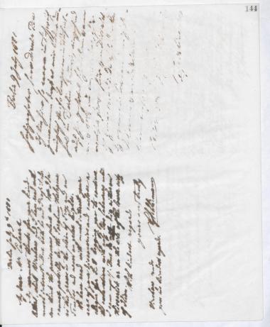 Copy of letter by Schliemann, Heinrich to Rau, L. 1881