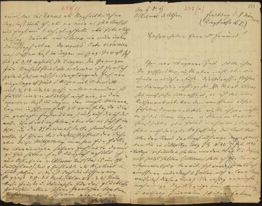 Letter sent by Fischler, G. to Schliemann, Heinrich, 1880