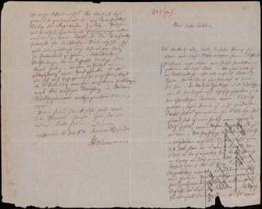Letter sent by Schliemann, Adolph to Schliemann, Heinrich, 1870