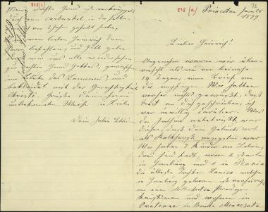 Letter sent by Schliemann, Julius to Schliemann, Heinrich, 1879