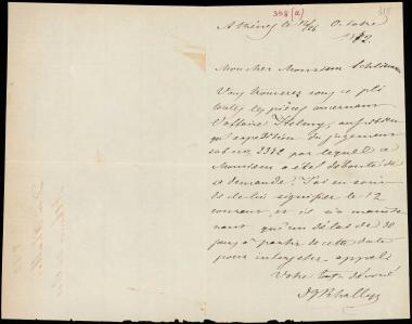Letter sent by Ράλλης, Γ. Α. to Schliemann, Heinrich, 1872