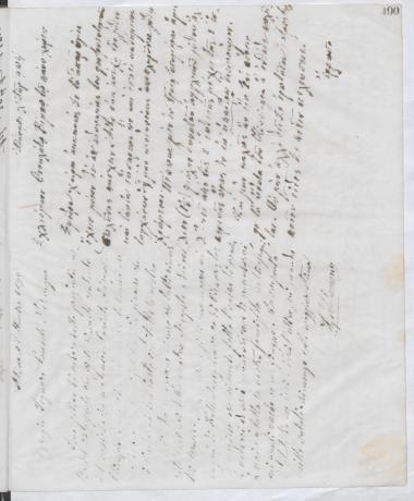 Copy of letter by Schliemann, Heinrich to Βίμπος, Θεόκλητος, 1890