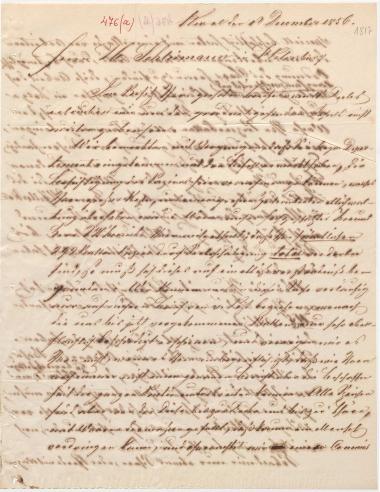 Letter sent by Mayer & Co. to Schliemann, Heinrich, 1856