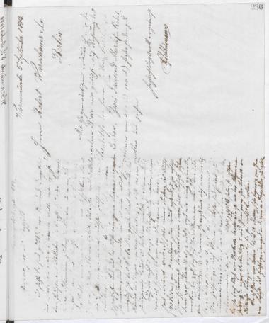 Copy of letter by Schliemann, Heinrich to Dörpfeld, Wilhelm, 1884