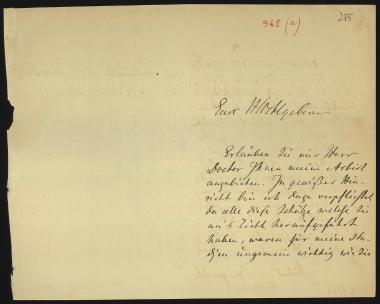Letter sent by Zmigrovski, Michael to Schliemann, Heinrich, 1886