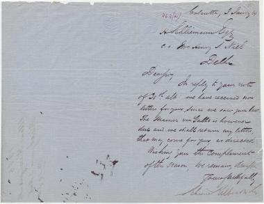Letter sent by Kilburn, Schoene & Co. to Schliemann, Heinrich, 1864