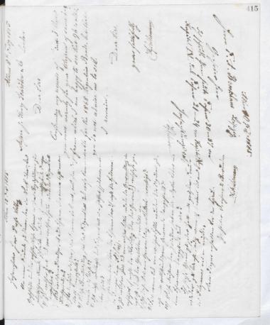 Copy of letter by Schliemann, Heinrich to Schröder, Henry J. & Co. 1885
