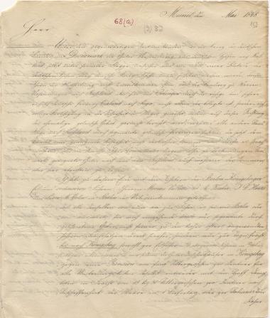 Letter sent by Hoerle, Fr. W. to Schliemann, Heinrich, 1848