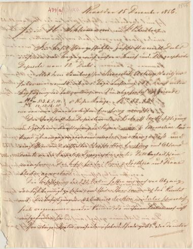 Letter sent by Mayer & Co. to Schliemann, Heinrich, 1856