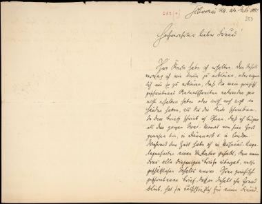Letter sent by Schlie, Friedrich to Schliemann, Heinrich, 1887