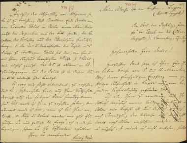 Letter sent by Meyer, Ludwig to Schliemann, Heinrich, 1879