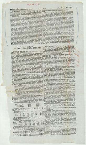 Letter sent by Janssen & Co. to Schliemann, Heinrich, 1876
