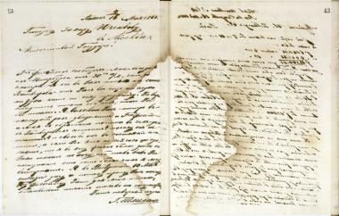 Copy of letter by Schliemann, Heinrich to Zellweger, U. & Co. 1864