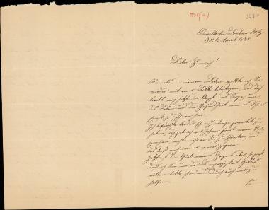 Letter sent by Σλήμαν, Σοφία to Schliemann, Heinrich, 1885