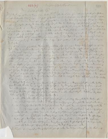 Letter sent by Schliemann, Elise to Schliemann, Heinrich, 1855