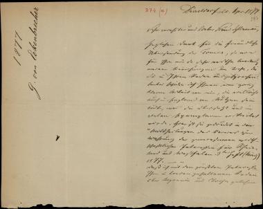 Letter sent by Eckenbrecher, G.  to Schliemann, Heinrich, 1877