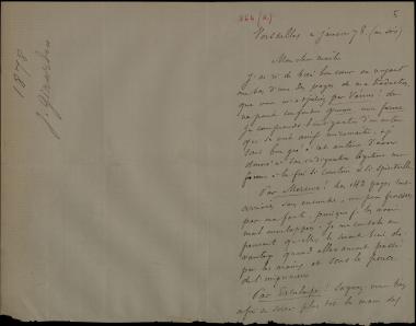 Letter sent by Girardin, J. to Schliemann, Heinrich, 1878