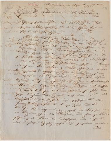 Letter sent by Schiller, Carl to Schliemann, Heinrich, 1855