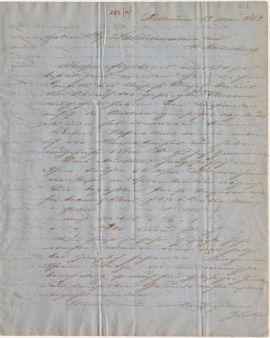 Letter sent by Hoyack, L. & Co. to Schliemann, Heinrich, 1863