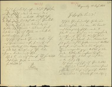 Letter sent by Schels, August to Schliemann, Heinrich, 1878