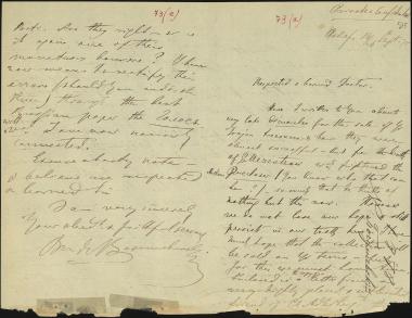 Letter sent by Bogouschevsky, Nicolas de to Schliemann, Heinrich, 1878