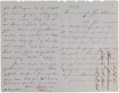 Letter sent by Fehleisen, Konstantin Karlovich to Schliemann, Heinrich, 1865