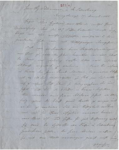 Letter sent by Cohn, Marcus & Son to Schliemann, Heinrich, 1855