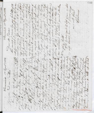 Copy of letter by Schliemann, Heinrich to Parsons, Charles, 1884