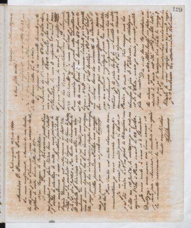 Copy of letter by Schliemann, Heinrich to Beaurain, Polynice, 1869