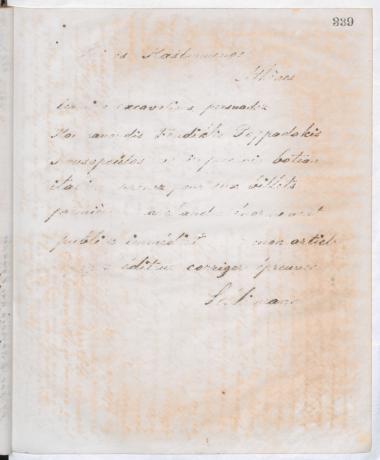 Copy of letter by Schliemann, Heinrich to Καστρωμένος, Σπύρος, 1873