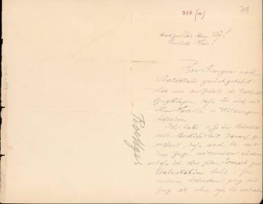 Letter sent by Roettger, Ernst to Schliemann, Heinrich, 1883