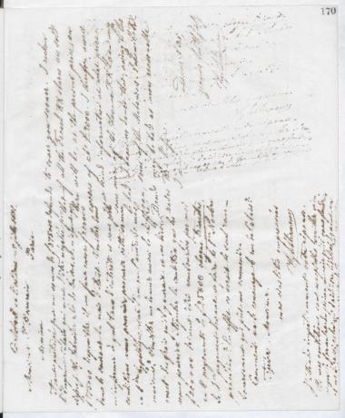 Copy of letter by Schliemann, Heinrich to Beaurain, Polynice, 1881