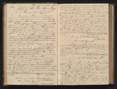 Copy of letter by Schliemann, Heinrich to Matveyev, Aleksei Fyodorovich, 1854