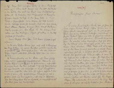 Letter sent by Schlie, Friedrich to Schliemann, Heinrich, 1875