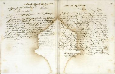 Copy of letter by Schliemann, Heinrich to Witte, D. G. 1864