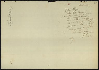 Letter sent by Landerer, Xaver to Schliemann, Heinrich, 1882