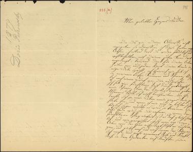Letter sent by Petrowsky, Doris to Schliemann, Heinrich, 1879