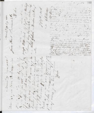 Copy of letter by Schliemann, Heinrich to Warschauer, Robert & Co. 1884