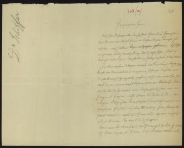 Letter sent by Schiffer, ? to Schliemann, Heinrich, 1880