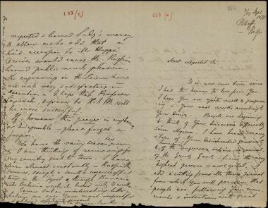 Letter sent by Bogouschevsky, Nicolas de to Schliemann, Heinrich, 1877
