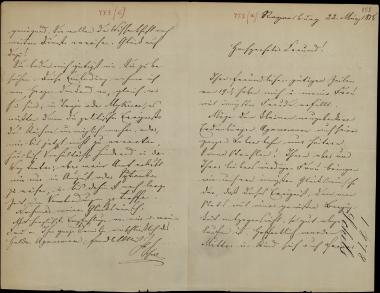 Letter sent by Schels, August to Schliemann, Heinrich, 1878