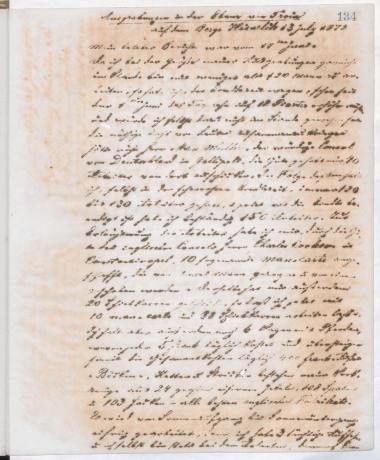 Copy of letter by Schliemann, Heinrich to Editor of the Augsburger Allgemeine Zeitung, 1872