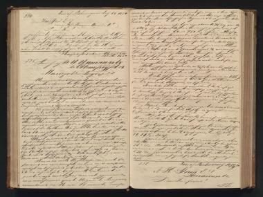 Copy of letter by Schliemann, Heinrich to Plotnikov, V. I. 1854