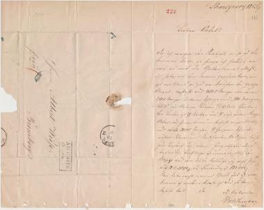 Letter sent by Volckmann, Erwin to Wiese, Albert, 1859